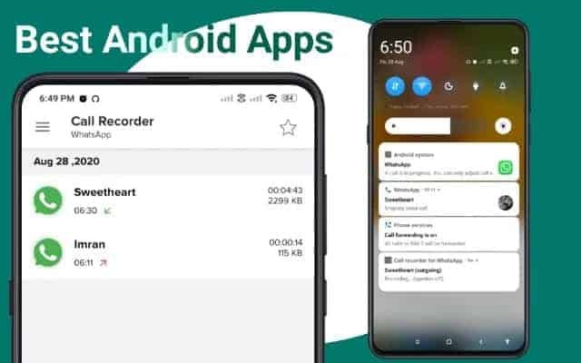 Best android apps for whatsapp call record