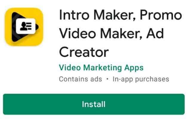 VideoAdKing intro maker app