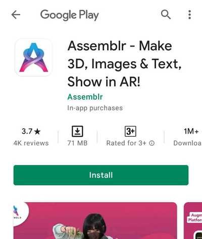 Assemblr - Make 3D, Images & Text, Show in AR