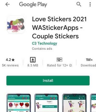 Whatsapp Couple Sticker - WASticker App