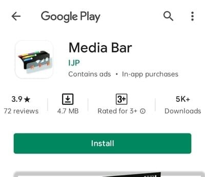 Media Bar App