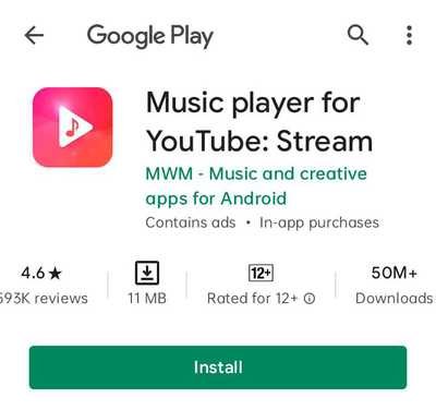 Music Player For Youtube  Stream