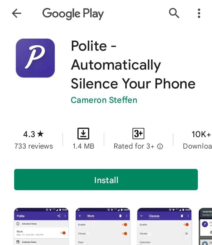 Polite - Automatically Silence Your Phone