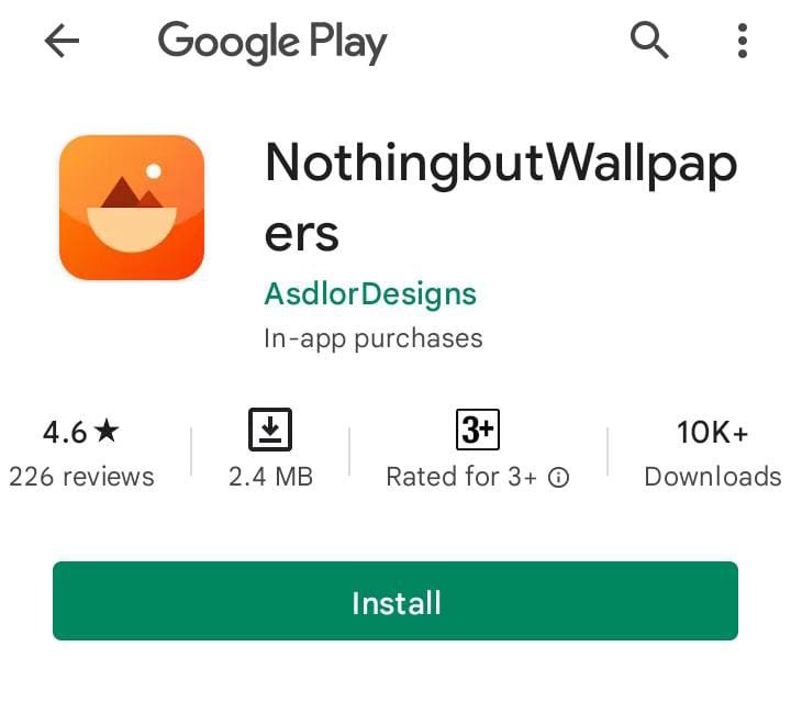 Nothing But Wallpaper - Best Mobile Wallper app