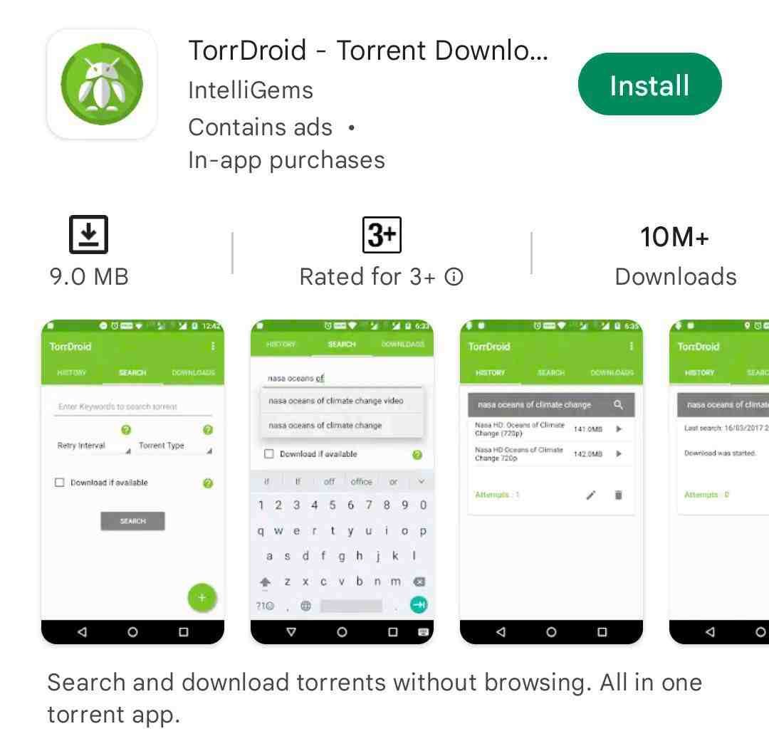 TorrDroid -Torrent app